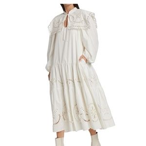 Sea NY Pink Santos Eyelet Dress